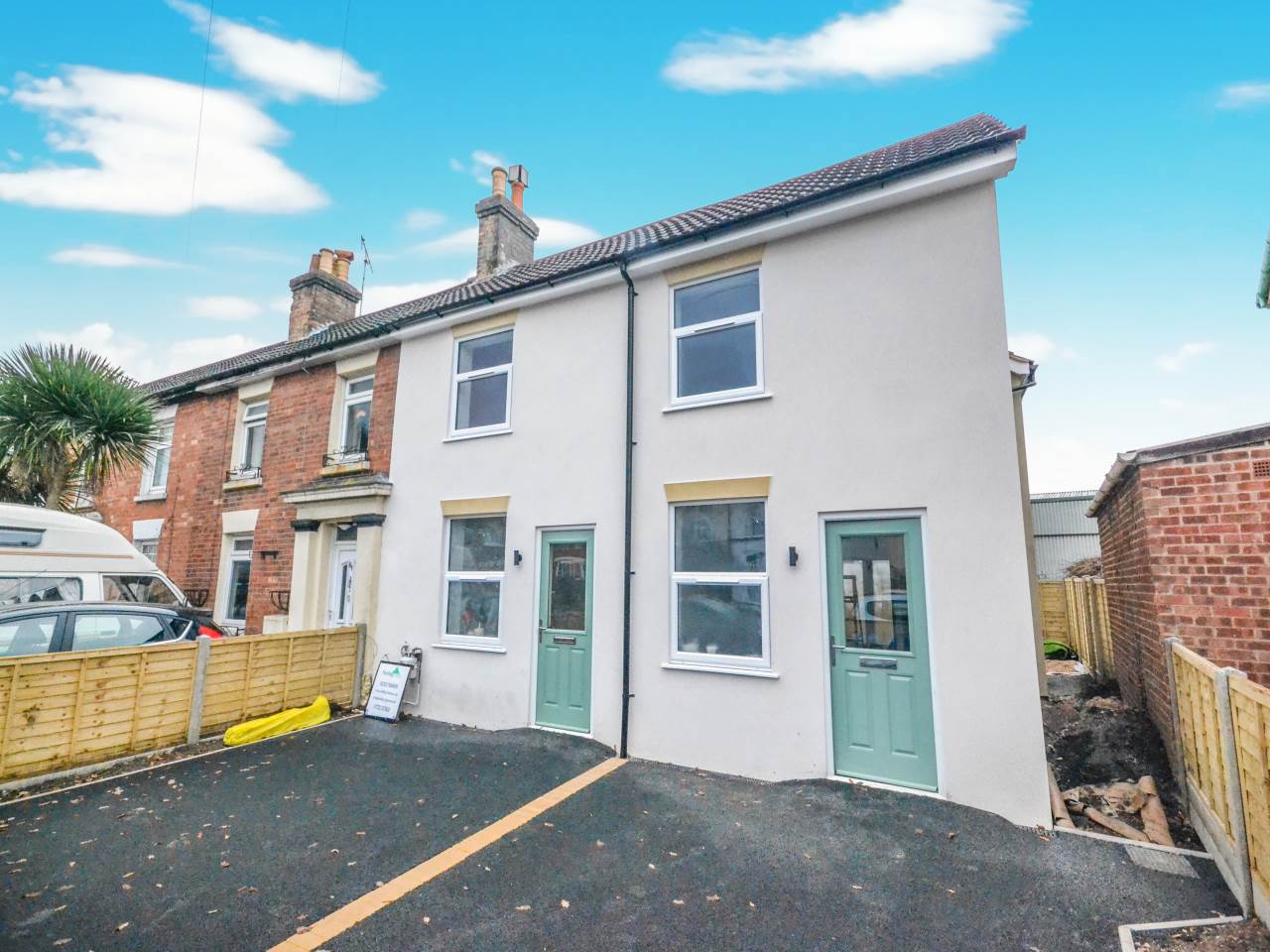 * NEW BUILD END TERRACE HOUSE * NEARING COMPLETION * TWO BEDROOMS * DOWNSTAIRS WC * LIVING ROOM * KITCHEN/DINER * CONTEMPORARY KITCHEN & BATHROOM * COURTYARD GARDEN * OFF ROAD PARKINIG * CLOSE TO TRAIN STATION * CLOSE TO TOWN CENTRE *  